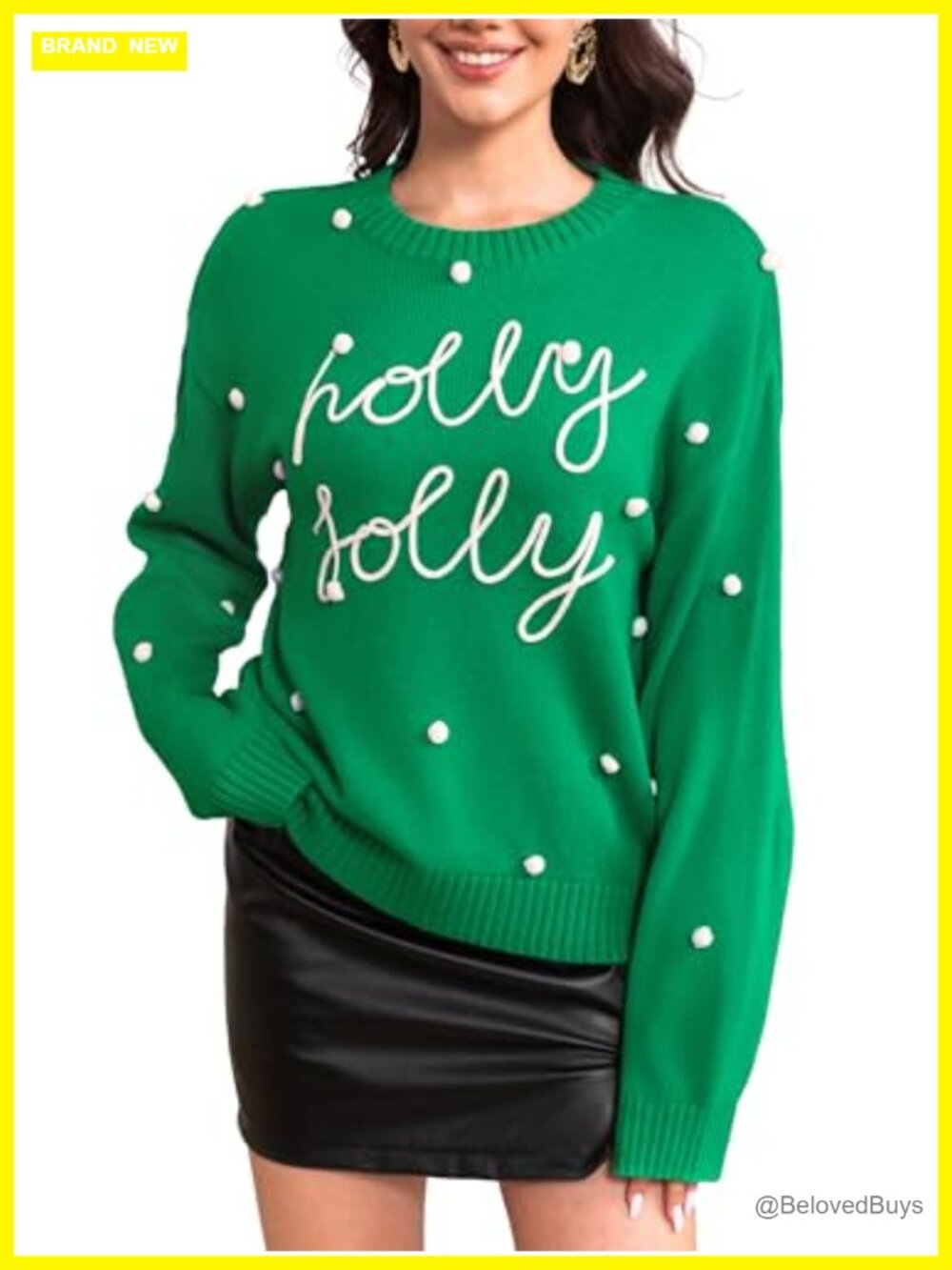 Simplee Womens Oversized Crewneck Long Sleeve Pullover Sweater Winter Knitted